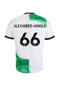 Liverpool Alexander-Arnold #66 Jalkapallovaatteet Vieraspaita 2023-24 Lyhythihainen